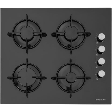 Silverline Siyah Cam Ankastre Set 3481 Flam Davlumbaz - CS5349B01 Ocak - BO65E4B01 Fırın