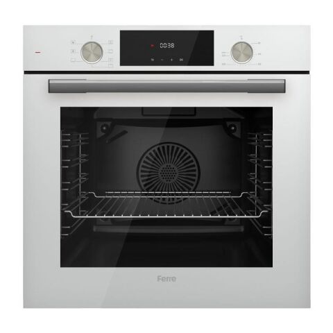 Ferre New White Flowart Beyaz Cam Ankastre Set ( Qms63cb -ss206 - D087 )