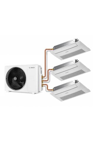 Bosch Multi Tek Yön Kaset Tipi Klima 28000 BTU Dış 9+9+9 BTU İç Ünite 1+3 Sistem