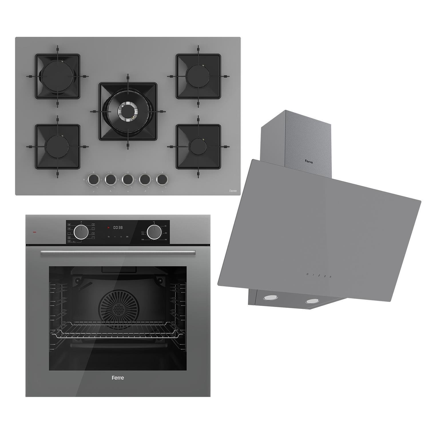 Ferre Fryart Ss Serisi Gri Set (ss038 + Xe63cpr +d079 ) -75'lik Seri