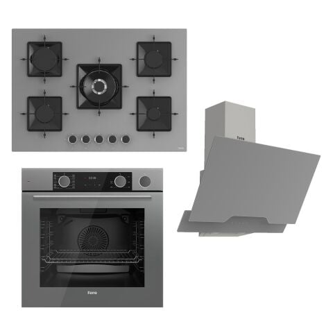 Ferre Steamart Ss Serisi Gri Set (ss038 + Xe64cpr +d065 ) -75'lik Seri