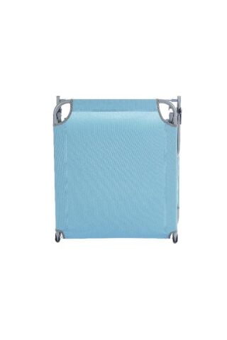 Blooma Şezlong 5'li Katlanabilir Bahçe Plaj Şezlongu Mavi 5Li Takım, Mavi Şezlong, Bahçe, Balkon, Plaj Şezlongu