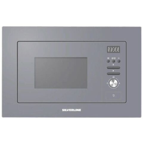 Silverline Gri Cam Ankastre Set 4'lü 3457 - CS5365S01 - BO6502S02 - MW9018S02 Mikrodalga