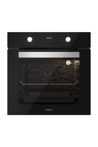 Silverline Siyah Cam Ankastre Set 5 Yıl Garanti (3420 Classy 60+cs5343b01+bo6502b02)