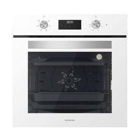 Silverline 2'li İkili Beyaz cam Ankastre Set CS5665W01 65CM Ocak -BO6502W02 Turbo Fırın