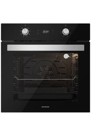 Silverline Siyah Cam Ankastre Set (3490 Oslo 60 Siyah+cs5365b01+bo6504b01)