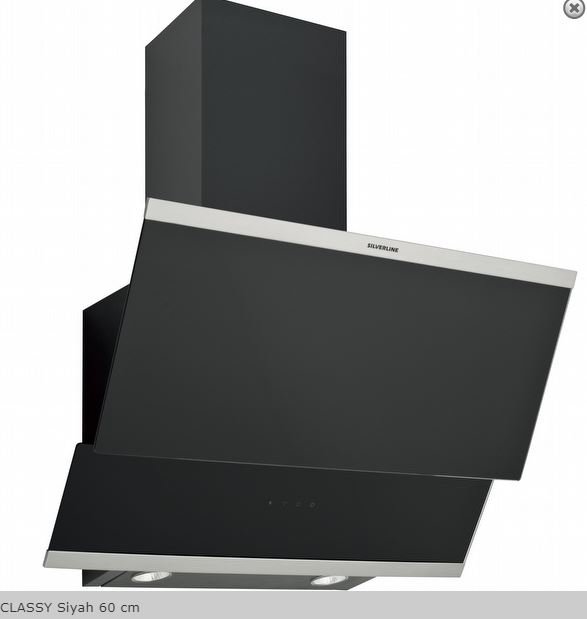 SilverLine 3420 Classy Siyah 60cm Davlumbaz