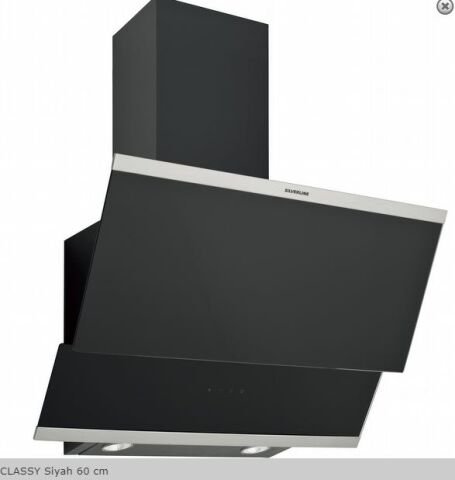 SilverLine 3420 Classy Siyah 60cm Davlumbaz