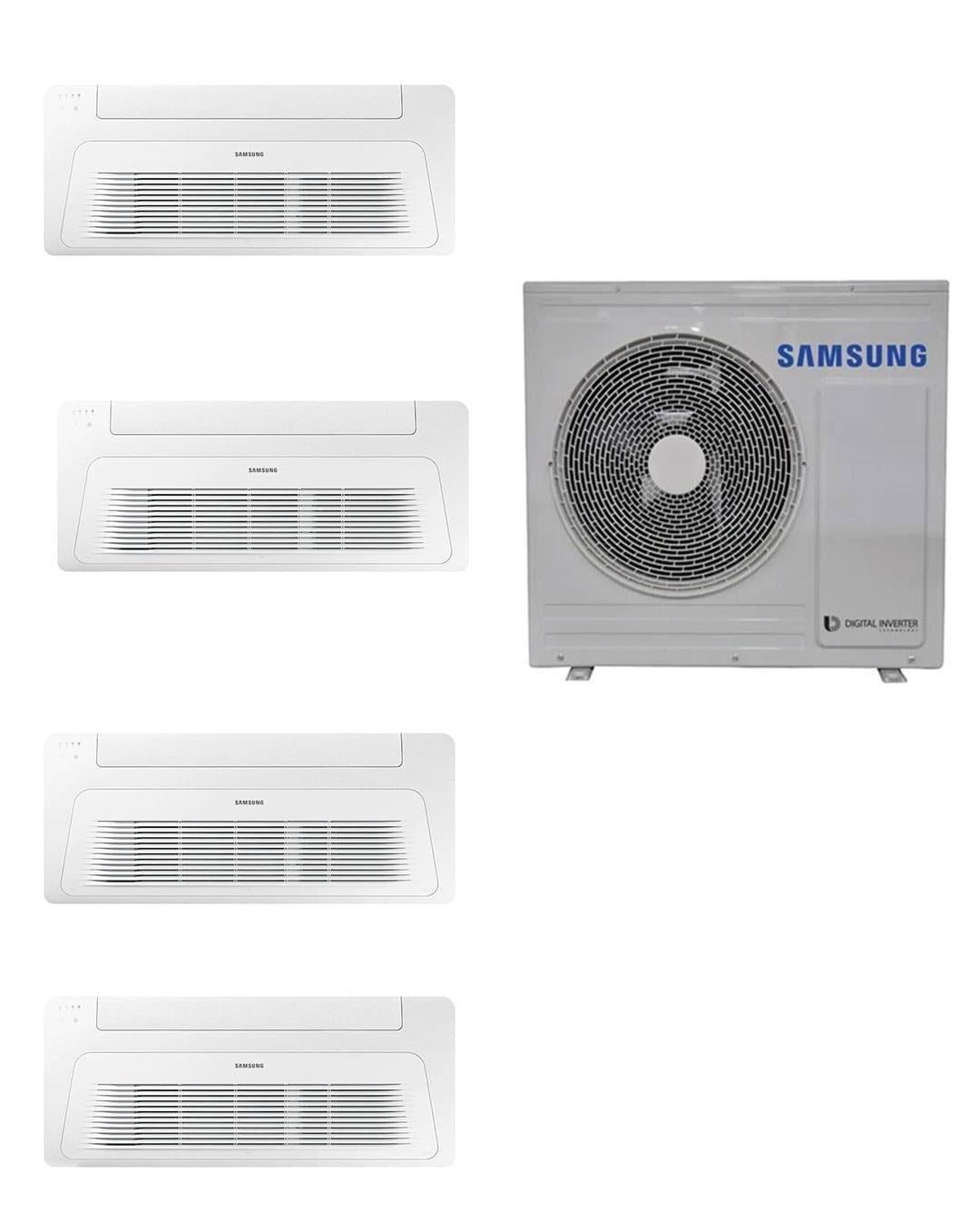 Samsung Samsung Wind Free Multi 1+4 Sistem (AJ080TXJ4KH/EA) 8 kw Dış 9+9+9+12 Btu İç Ünite Tek Yön Kaset Klima En Ucuz Fiyatları ve Özellikleri