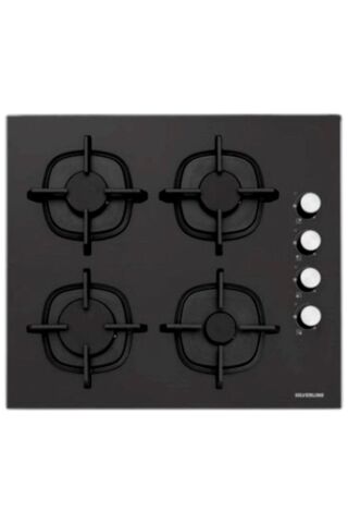 Silverline Siyah Cam Ankastre Set (3490 Oslo 60+cs5343b01+bo6504b01)