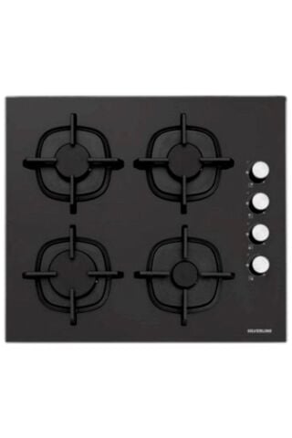 Silverline Siyah Cam Ankastre Set (3490 Oslo 60+cs5343b01+bo6504b01)