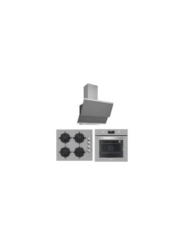 Silverline BO6502S02 - CS5335S01 - 3420 Classy 60 Gri Cam Ankastre Set