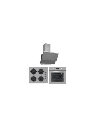 Silverline BO6502S02 - CS5335S01 - 3420 Classy 60 Gri Cam Ankastre Set