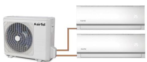 Airfel Duvar Tipi Multi 2+1 Sistem 9+12 İç 2LMX50AB Dış Ünite