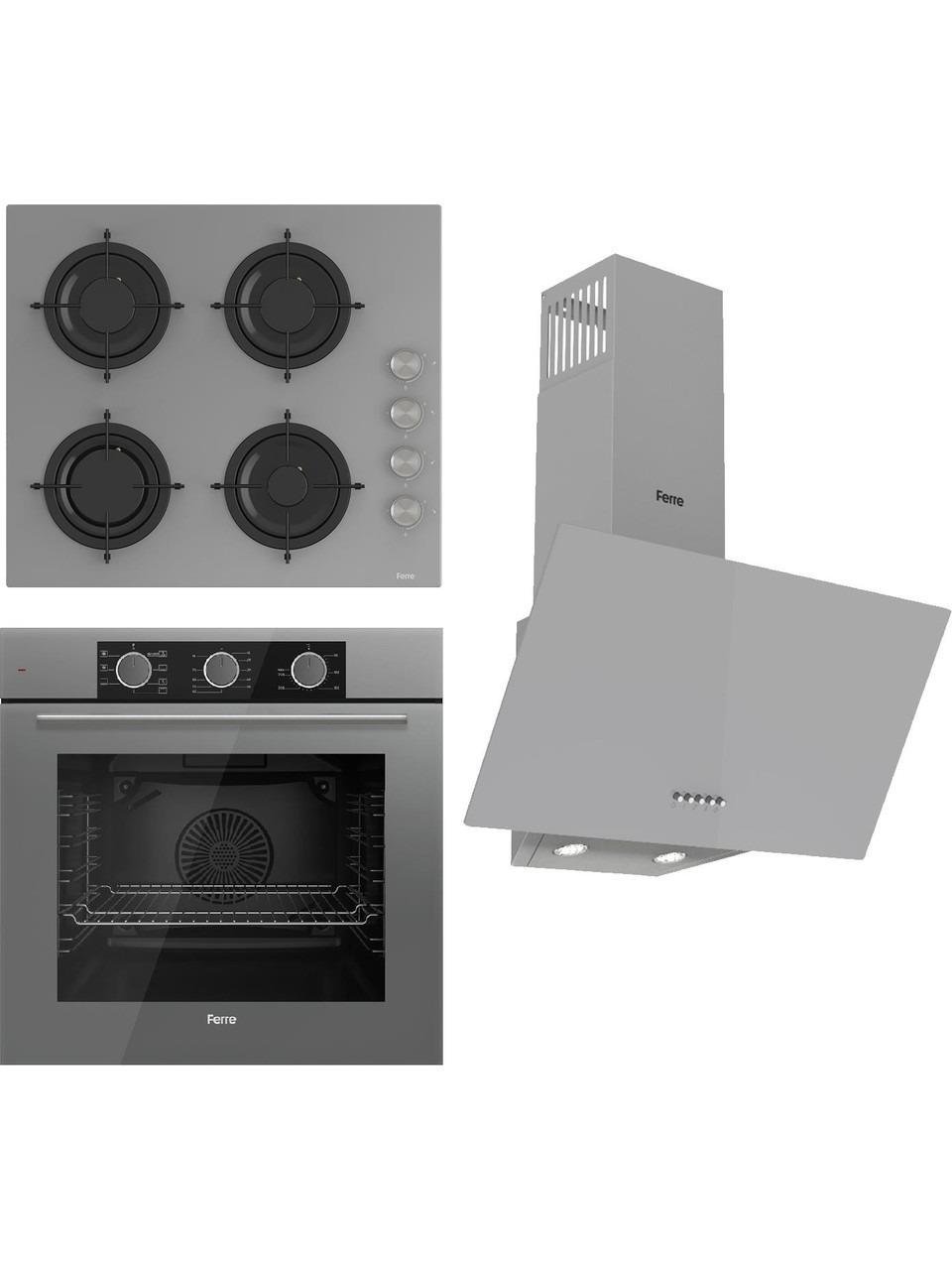 Ferre Fryart Basıc Serisi Gri Set (CS208 + QXE62CPR+D088 )