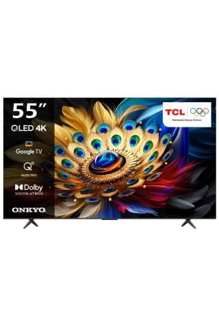 TCL 55C655 55'' 139 Ekran Uydu Alıcılı 4K Ultra HD Google Smart QLED TV