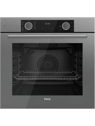 Ferre Fryart Gri Set (D065 Gri Davlumbaz -RS038 Gri Ocak- XE63CPR Fryart Gri Fırın)