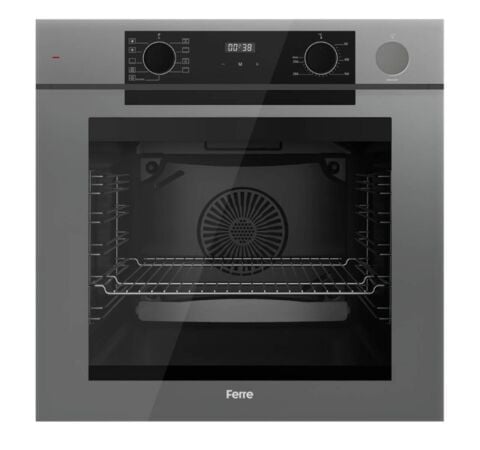 Ferre Artline Fryart & SteamArt Qep64Cpr Gri Cam Ankastre Fırın