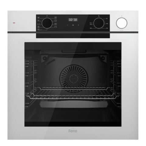 Ferre Artline Fryart & SteamArt Qep64CB Beyaz Cam Ankastre Fırın