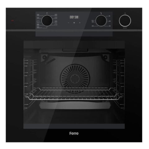 Ferre Artline Fryart & SteamArt Qep64CS Siyah Cam Ankastre Fırın