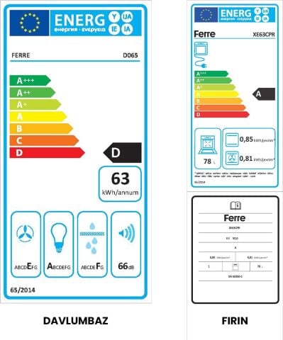 Ferre Fryart Hava Fritözü Fonksiyonlu Ankastre Set Gri (D065 + CS208 + XE63CPR)