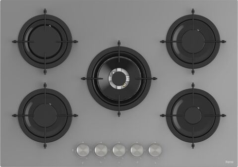 Ferre Fryart Real Luxury Serisi Gri Cam  Ankastre Set (D065 + RS038 + XE63CPR)