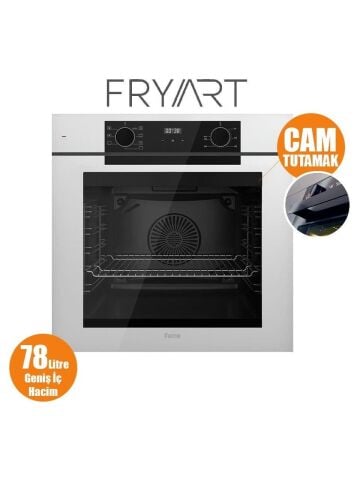 Ferre Steamart-Fryart Serisi Beyaz Set (SS206 + QEP63CB +D078 ) - Emaye Izgara
