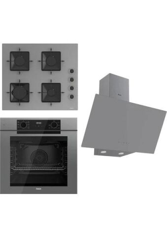 Ferre Fryart Serisi Gri Set (SS208 + QEP63CPR +D079 ) - Emaye Izgara