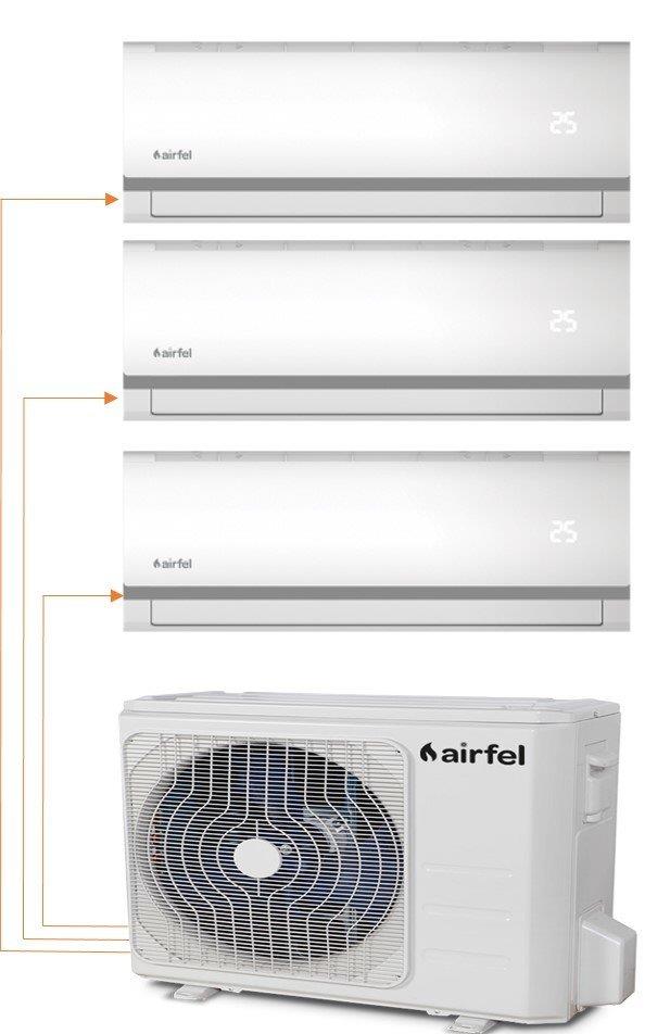 Airfel Duvar Tipi Multi 3+1 Sistem 9+9+12 4LMX105A 10.5Kw Dış Ünite