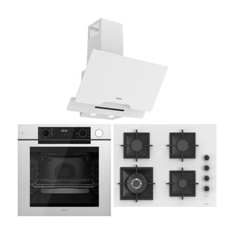 Ferre Fryart Artline Steam QEP64CB - SC406-WFA - D064-SA 9 Prog. Dijital Turbo Ank. Set - Beyaz