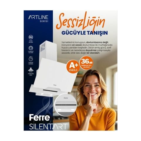 Ferre Fryart Artline Steam QEP64CB - SC406-WFA - D064-SA 9 Prog. Dijital Turbo Ank. Set - Beyaz