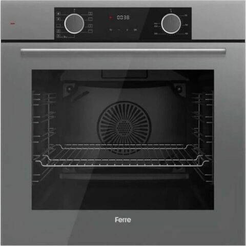 Ferre Fryart Gri Set (D082 Gri Davlumbaz -CS208 Gri Ocak- XE63CPR Fryart Gri Fırın)