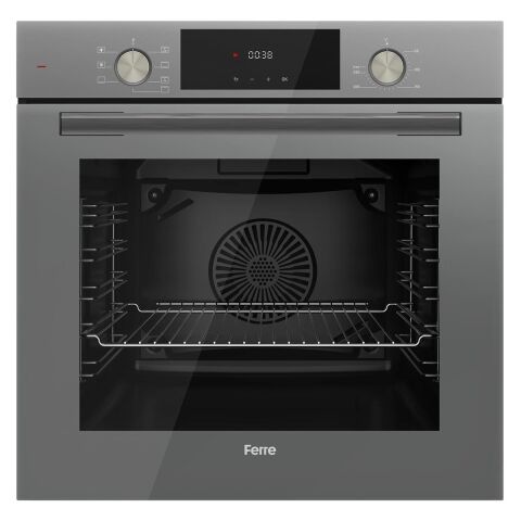 Ferre Flameart Sc Serisi Gri Set (SC408-WFA + QMS63CPR +D088 ) - 65 Cm'lik Kare Döküm Izgara-Wok