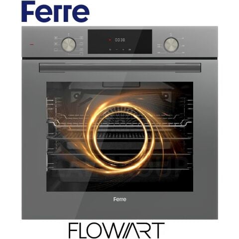 Ferre Flameart Sc Serisi Gri Set (SC408-WFA + QMS63CPR +D088 ) - 65 Cm'lik Kare Döküm Izgara-Wok