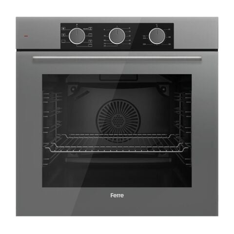 Ferre Flameart Sc Serisi Gri Set (SC408-WFA + QXE62CPR +D082 ) - 65 Cm'lik Kare Döküm Izgara-Wok