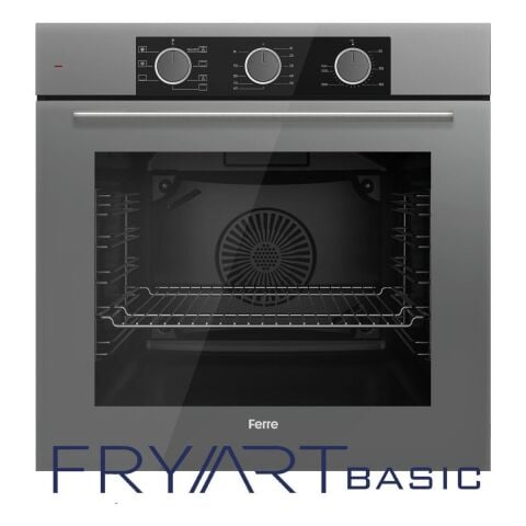 Ferre Flameart Sc Serisi Gri Set (SC408-WFA + QXE62CPR +D082 ) - 65 Cm'lik Kare Döküm Izgara-Wok