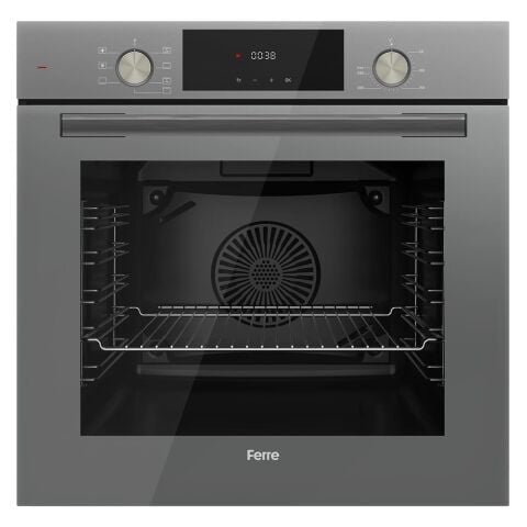 Ferre Flameart Sc Serisi Gri Set (SC408-WFA + QMS63CPR +D065 ) - 65 Cm'lik Kare Döküm Izgara-Wok