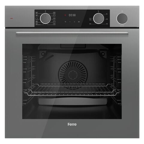 Ferre Flameart Sc Serisi Gri Set (SC408-WFA + XE64CPR +D065 ) - 65 Cm'lik Kare Döküm Izgara-Wok