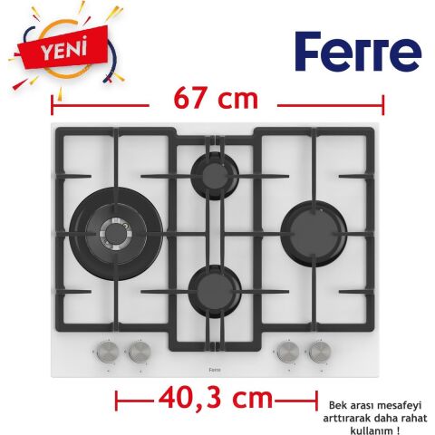 Ferre Fryart Serisi Airfry Pişirme Beyaz Set (ED076 + XE63CB +D064 )