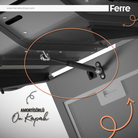 Ferre Fryart Serisi Airfry Pişirme Gri Set (ED078 + XE63CPR +D082 )