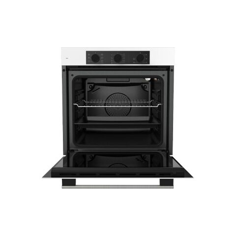 Ferre Yeni Seri Flowart Beyaz Cam Ankastre Set (QBL62CB + CS206-FA + D087)