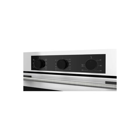 Ferre Yeni Seri Flowart Beyaz Cam Ankastre Set (QBL62CB + CS206-FA + D087)