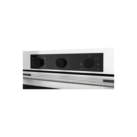 Ferre Yeni Seri Flowart Beyaz Cam Ankastre Set (QBL62CB + CS206-FA + D087)