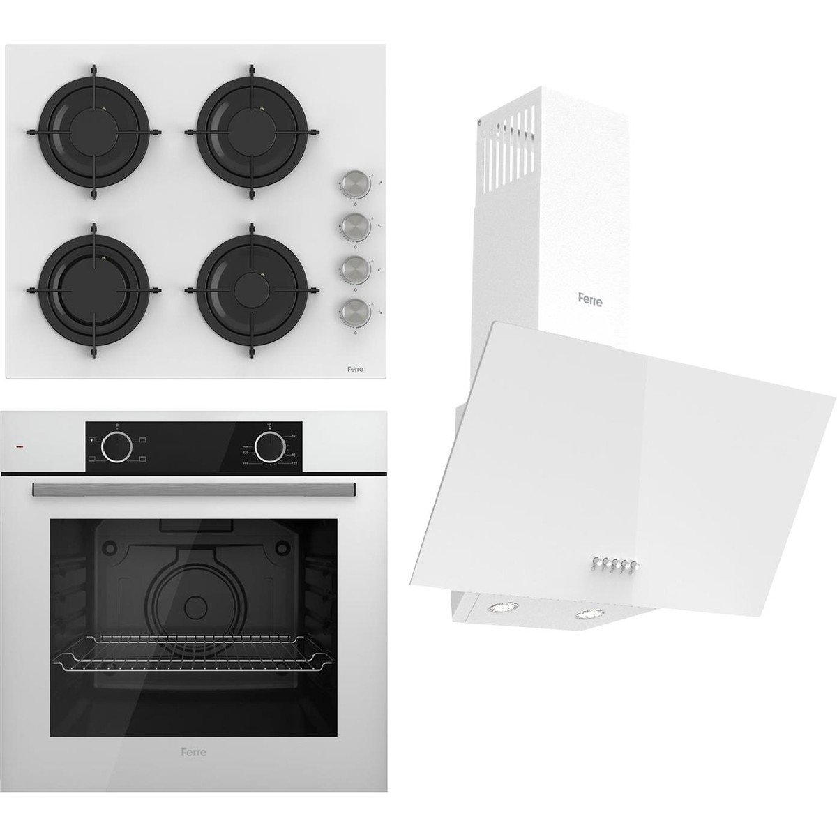 Ferre Statik Cs Serisi Beyaz Set (CS206 + XE61CB +D087 )