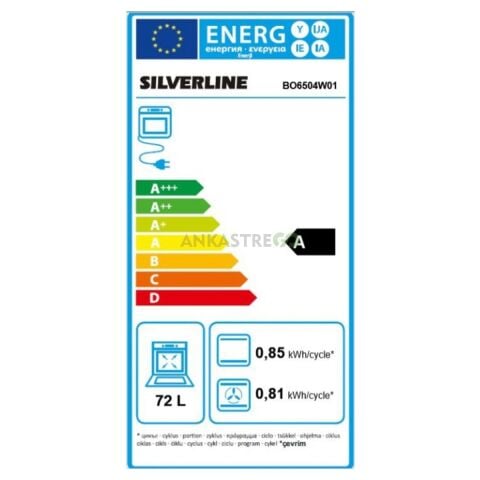 Silverline BO6504W01 S4 Ankastre Fırın Beyaz