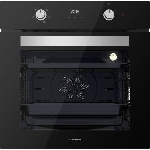 Silverline BO6502B02 - CS5335B01 - 3490 Oslo Siyah Ankastre Set