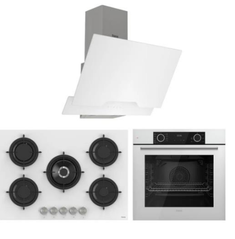 Ferre Fryart Rs Serisi Beyaz Ankastre Cam Set D064 + RS036 + XE63CB