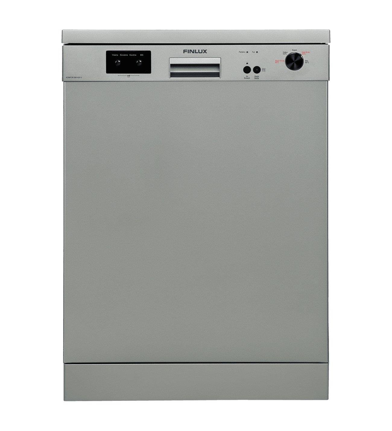 Finlux Konfor BM 420 S 4 Programlı 12 kişilik Bulaşık Makinesi