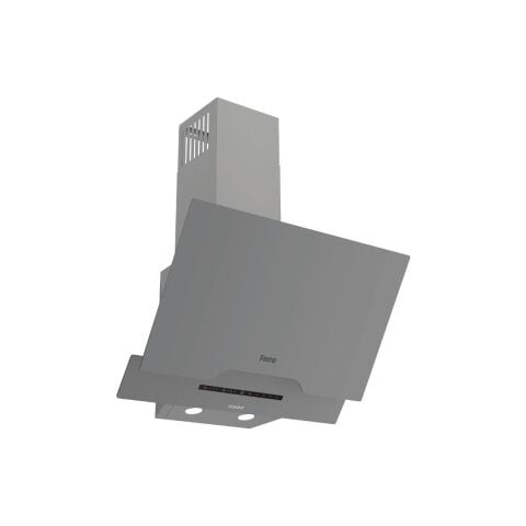 Ferre Steamart-Fryart-Sılentart Serisi Gri Set (SS038 + QEP64CPR +D065-SA) - Emaye Izgara / 75 cm Ocak