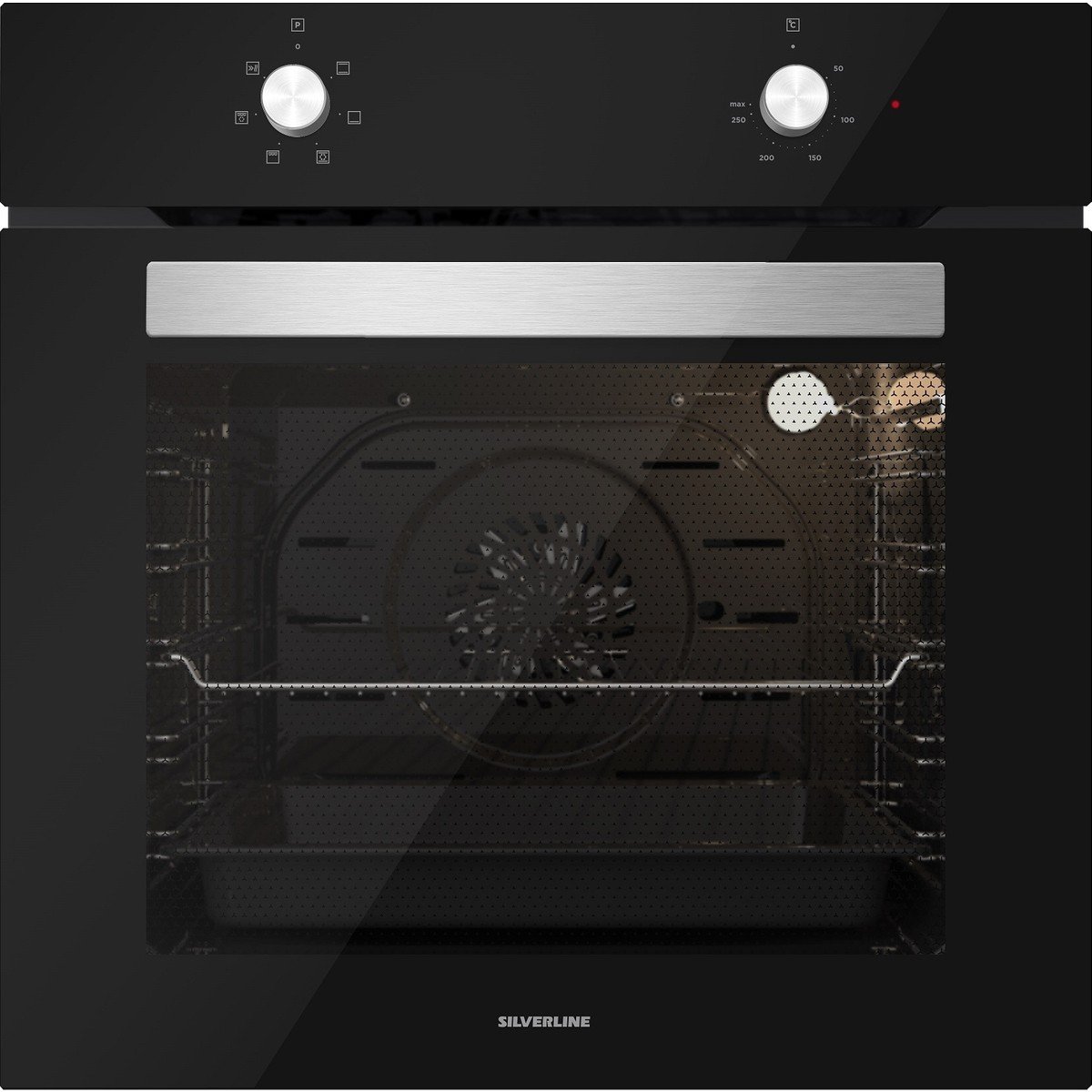 Silverline BO6501B01 - CS5343B01 - 3490 Oslo Siyah Ankastre Set